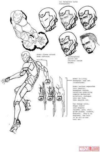 Illustration for article titled La nueva armadura que lucirá Iron Man en Avengers: Infinity War se transforma y tiene hasta alas